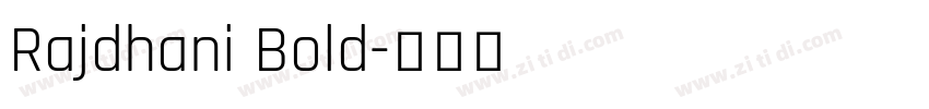 Rajdhani Bold字体转换